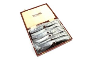 A collection of various cased plated cutlery inclu