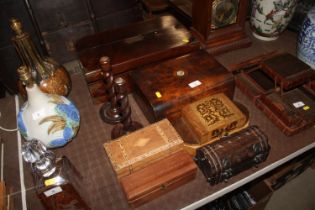 A 19th Century rosewood and brass mounted writing