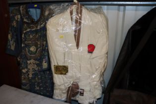 A Chinese design robe; a Martial Arts robe and a r