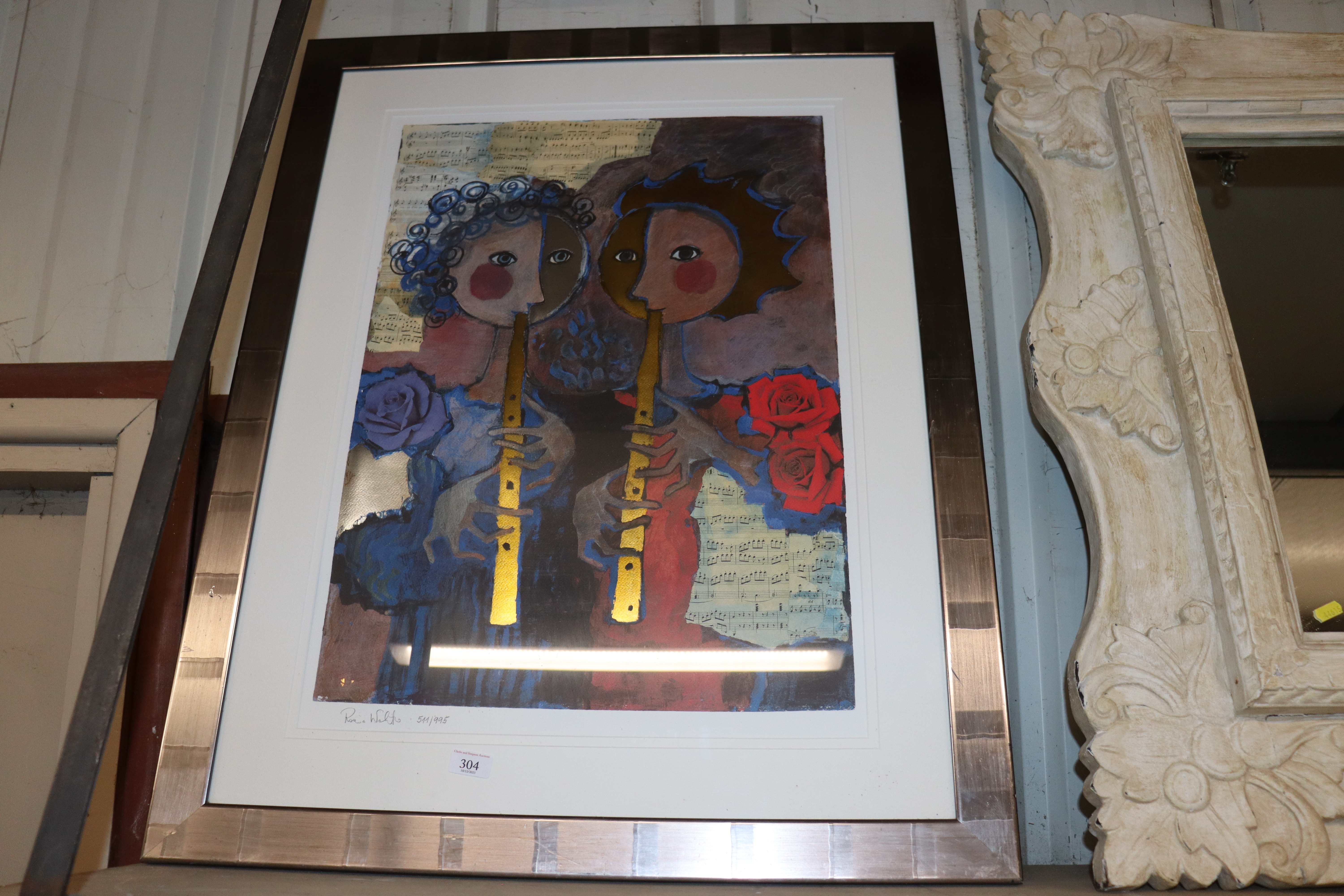 Rosina Wachtmeister, "Two Golden Flutes", signed l