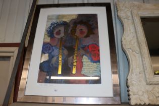Rosina Wachtmeister, "Two Golden Flutes", signed l