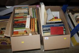 Two boxes of miscellaneous books including art, bi