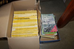 A quantity of National Geographic magazines circa