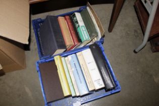 Two boxes of miscellaneous books including valuati