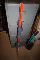 A Milbro three piece fishing rod and carry bag
