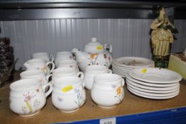A Runtons pottery teaset