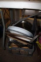 A quantity of kitchen ware to include baking trays