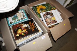 Two boxes of miscellaneous cookery books