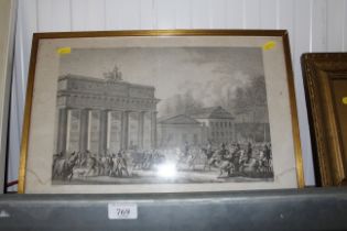 A French print depicting a riotous assembly