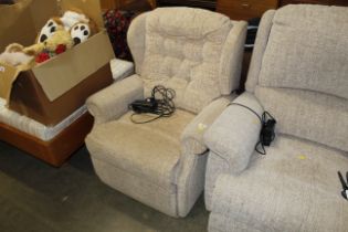 An electric reclining chair