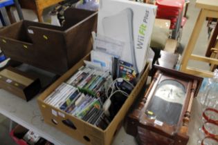 A Wii board, various games, PlayStation and XBox g