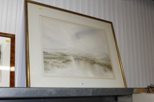 Pauline Tait, watercolour study of a Highland scen