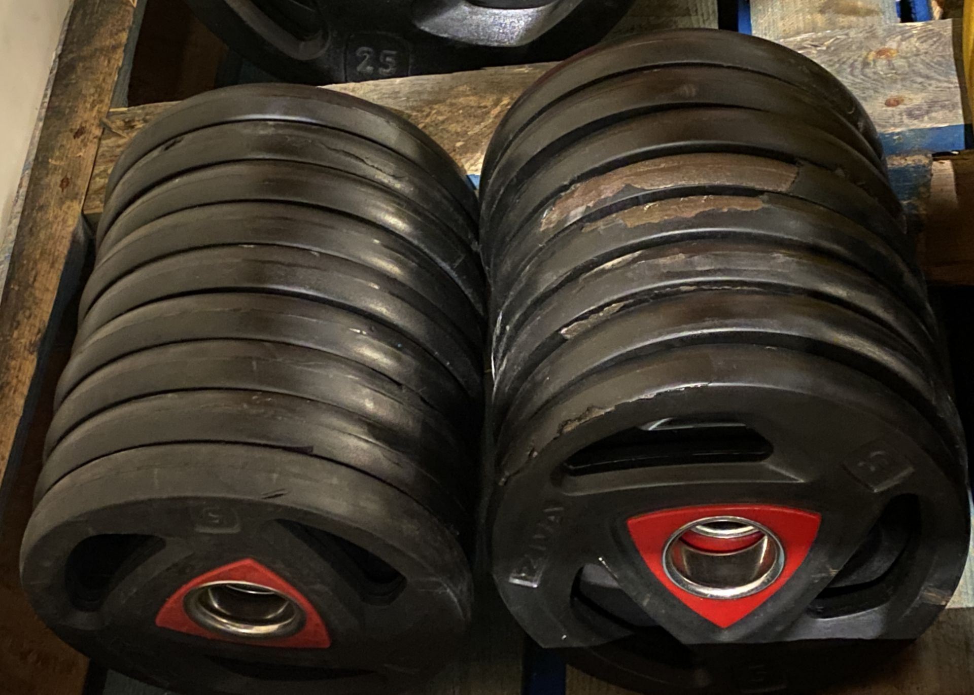 17 x Ziva 5kg Olympic Bumper Plates