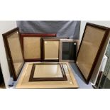 Seven various picture frames,