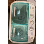 A Leisure Wize twin tub washing machine Portawash Plus model: LWACC421 complete with manual