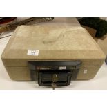 A Sentry 1160 portable security box with key (Saleroom location: T08)