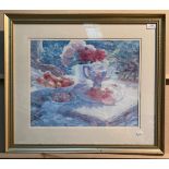 Jackie Simmonds, framed print 'The Silver Pot',