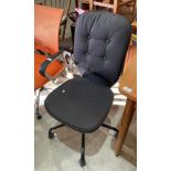 A charcoal grey office swivel chair (saleroom location: main area)