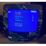 A Kotron 1430 vintage TV and built in DVD player in camouflage colour (saleroom location: PO)