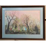 Helen Bradley framed print 'All On An April Evening',