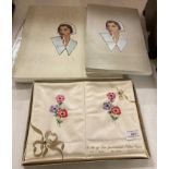 Dorcas table cloth set in box,