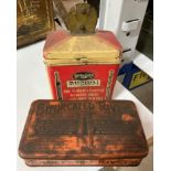 A Rawl plug Durium vintage tin with a Bifurcated Rivet tin (2) (saleroom location: F11)