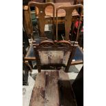 Three assorted mahogany dining chairs (saleroom location: kit area)