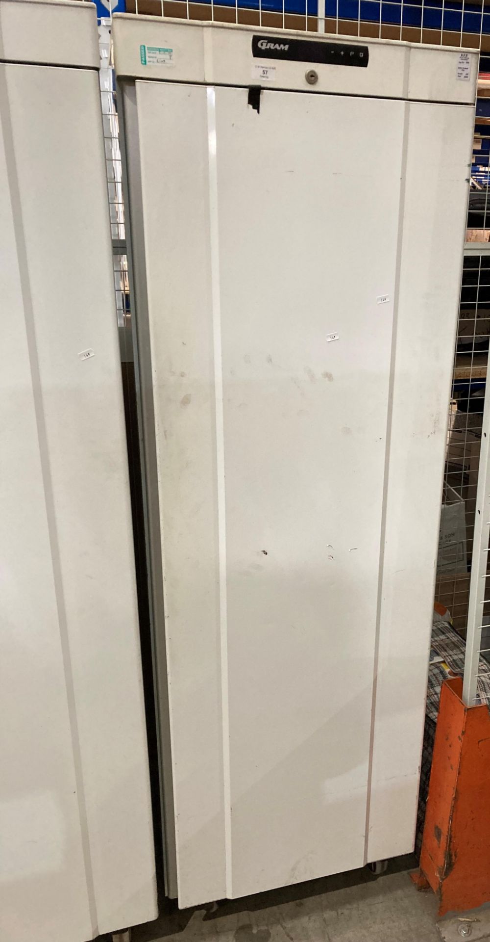 Gram upright single door freezer type K410LGC6W (no power lead) Further Information