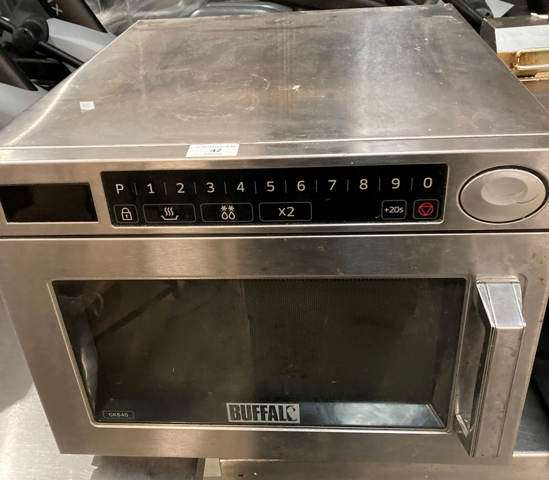 A Buffalo GK640 commercial microwave oven YOM January 2018 240v Further Information