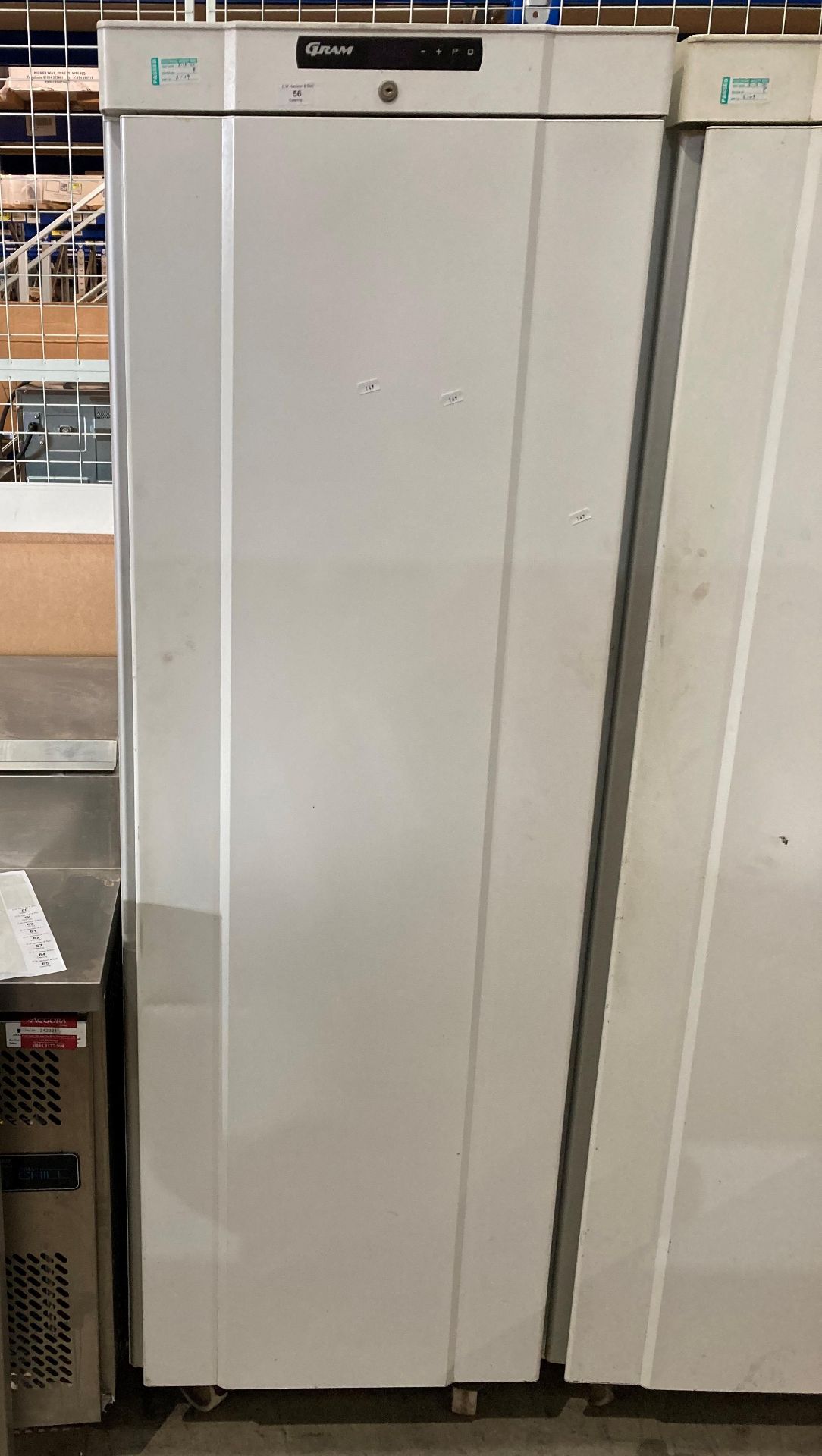 Gram upright single door freezer type K410LGC6W (no power lead) Further Information