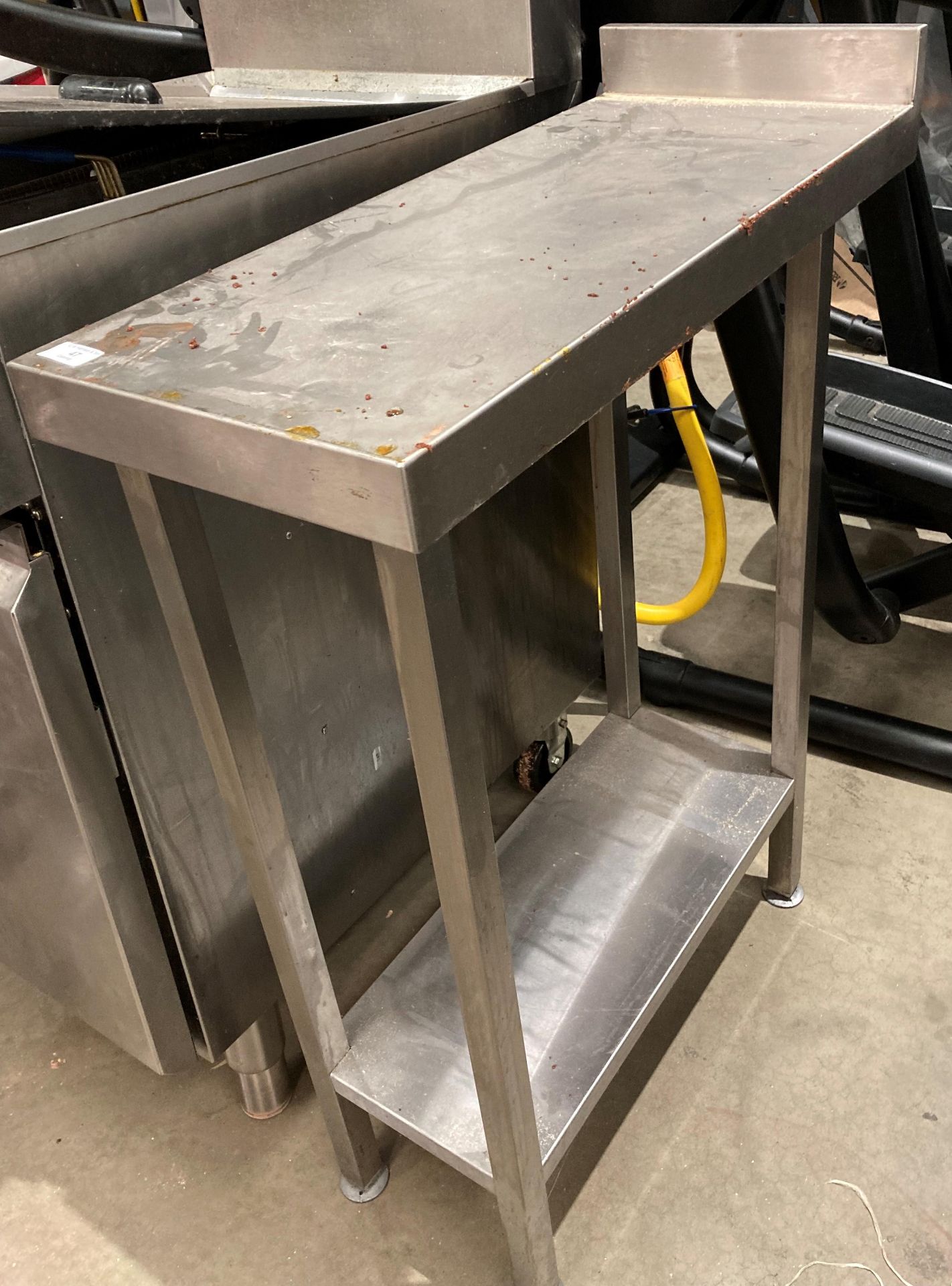 Small stainless steel preparation table with undershelf 30cm x 70cm x 90cm Further