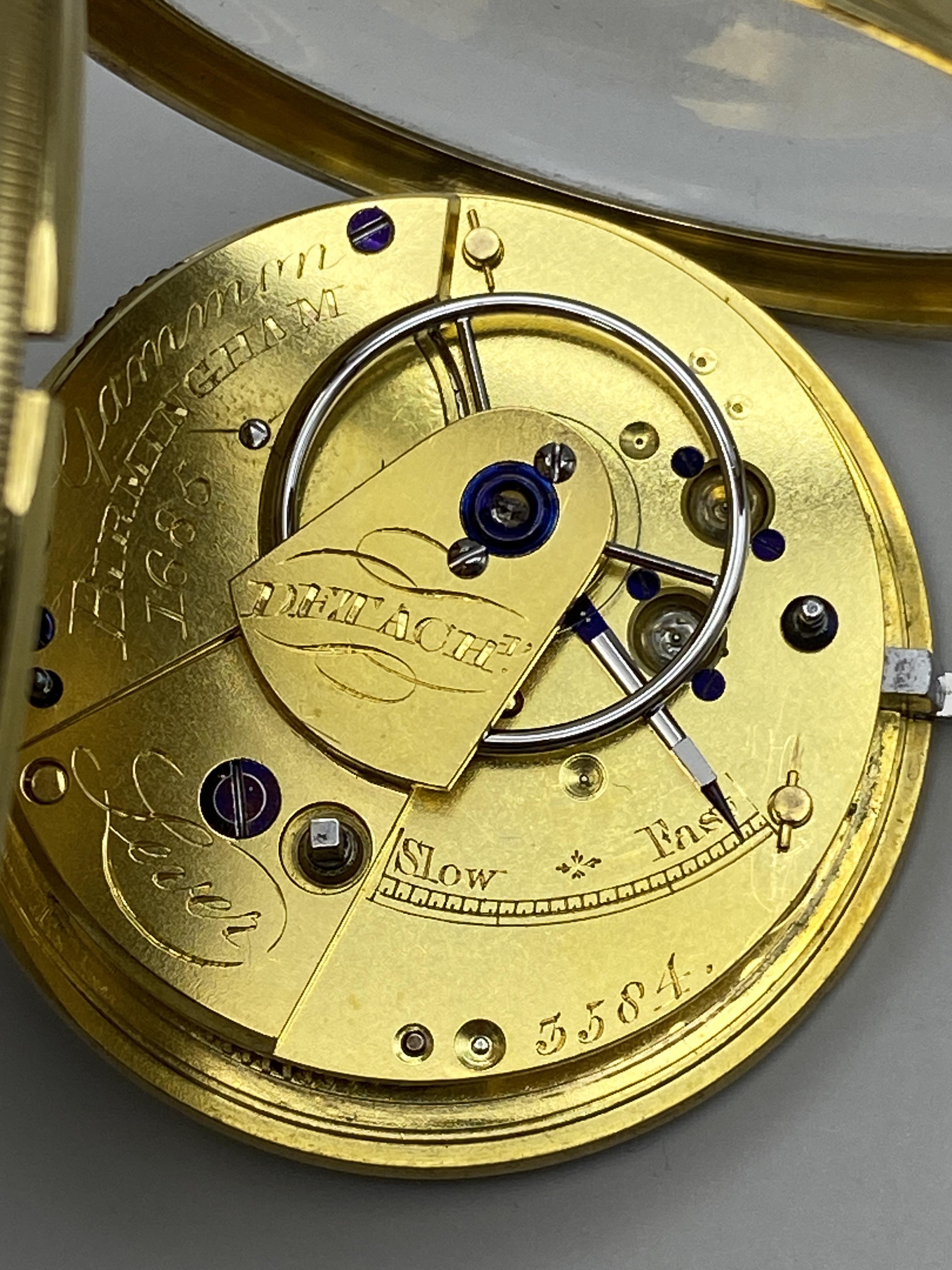 18ct Gold Fusee Pocket Watch by Gammon of Birmingham '1685', No.3584. - Image 31 of 48