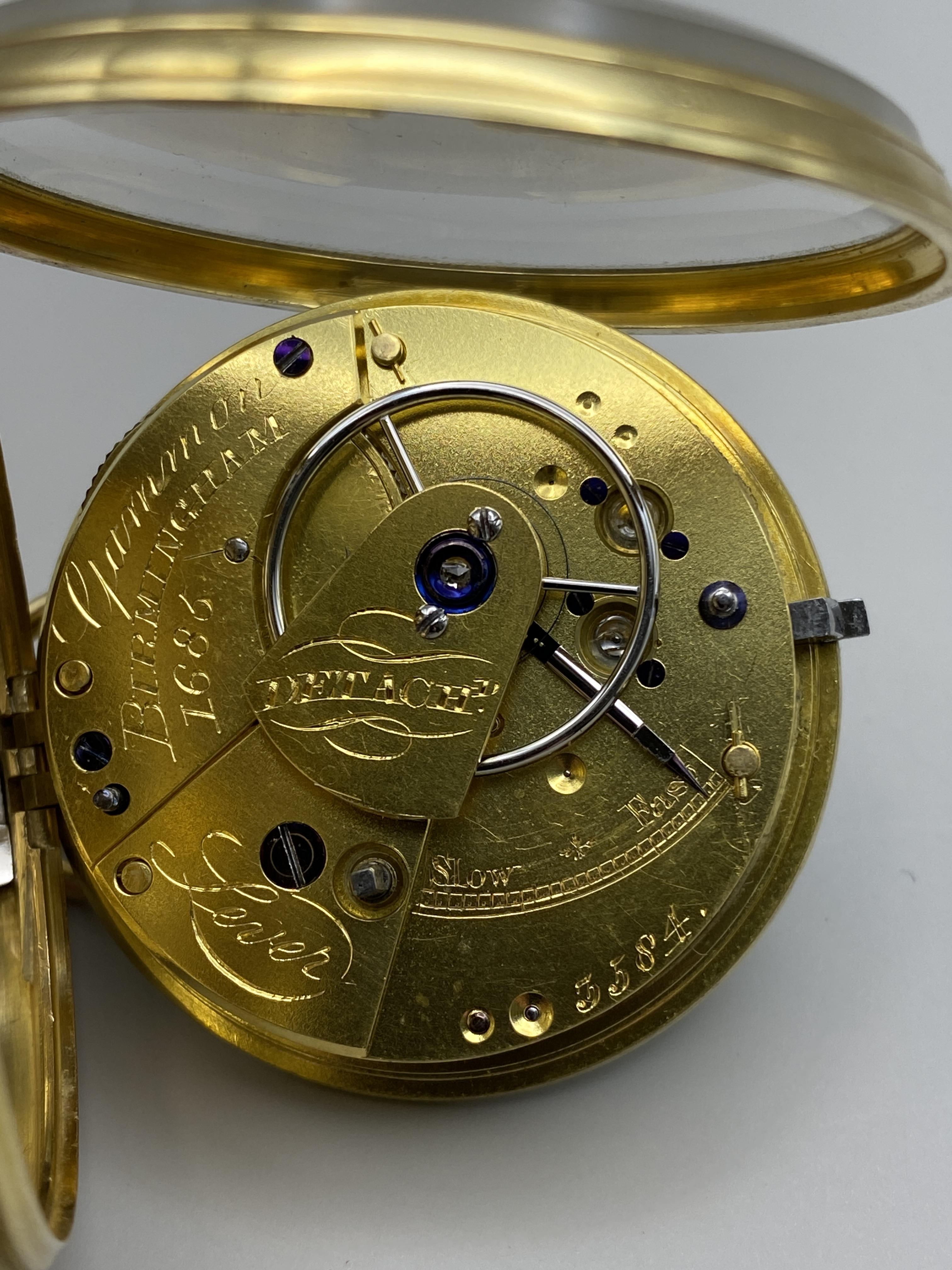 18ct Gold Fusee Pocket Watch by Gammon of Birmingham '1685', No.3584. - Image 26 of 48