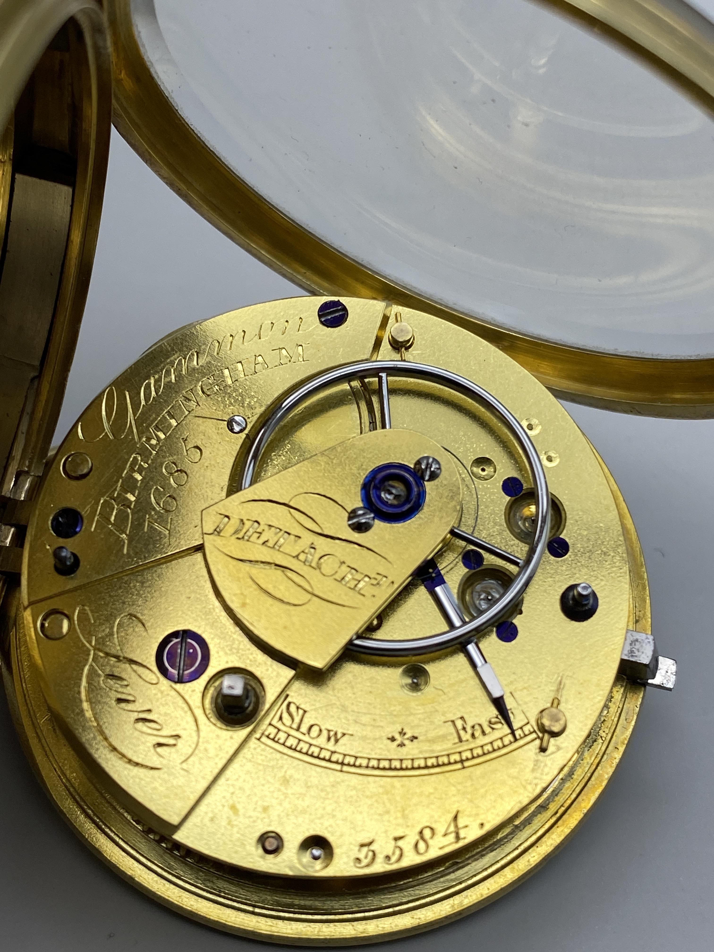 18ct Gold Fusee Pocket Watch by Gammon of Birmingham '1685', No.3584. - Image 27 of 48