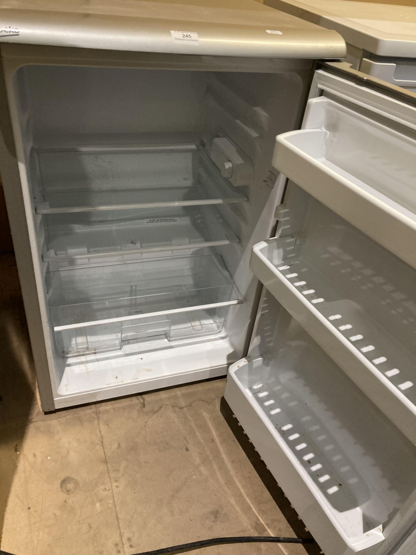 Grey Beko under counter fridge (Saleroom location: Saleroom 1) - Image 2 of 2