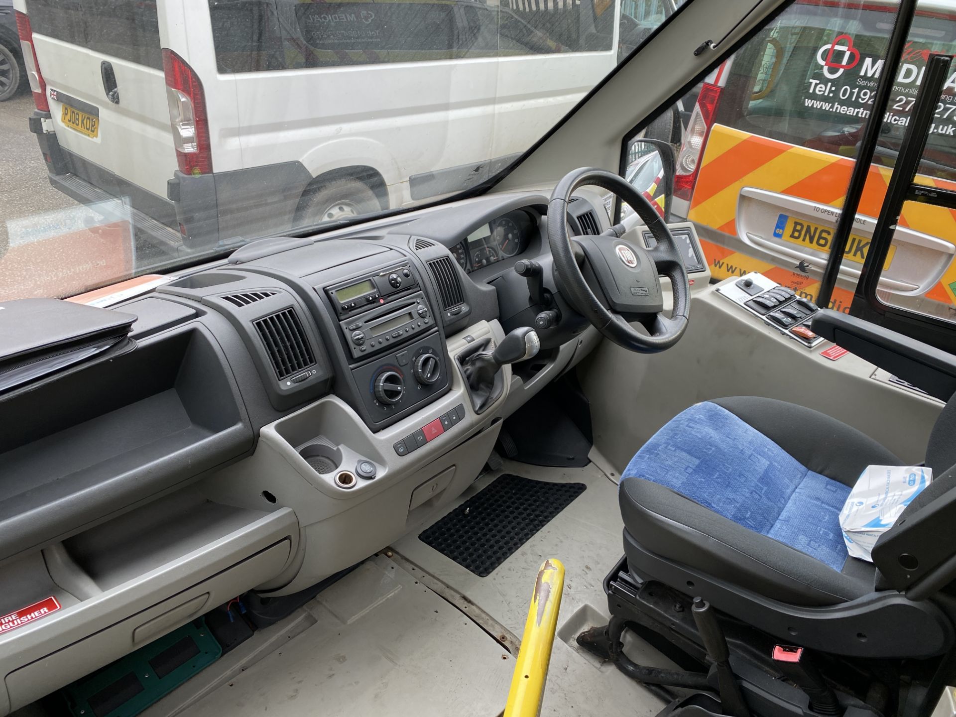 FIAT DUCATO VAN WITH BACK WINDOWS LIVERIED UP AS AN AMBULANCE - Diesel - Orange. - Image 9 of 22