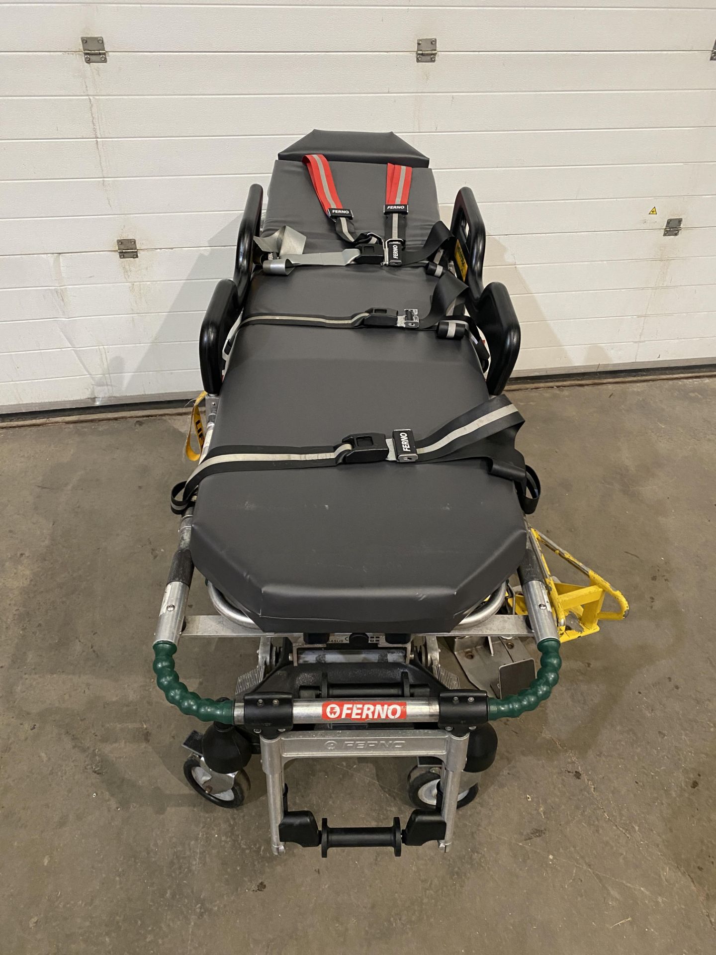 A Ferno Care Pegasus ambulance trolley with standard 2 part Trolley Lock and bolts - Image 3 of 7