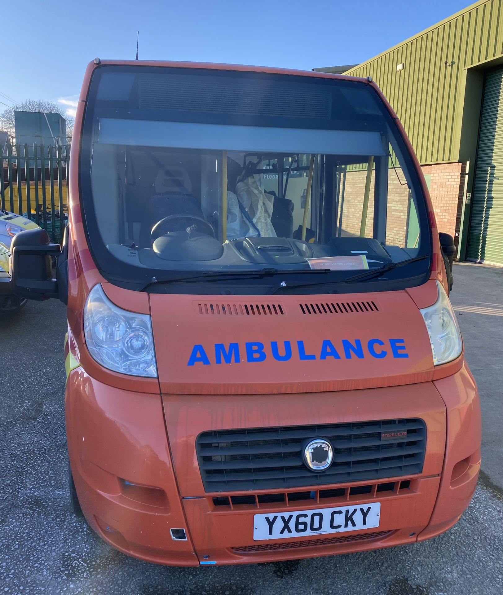 FIAT DUCATO VAN WITH BACK WINDOWS LIVERIED UP AS AN AMBULANCE - Diesel - Orange. - Image 3 of 22