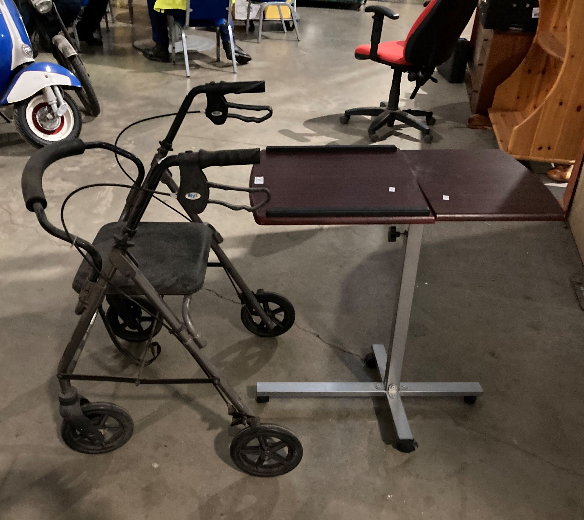 Days four-wheeled mobility aid and a mobile tilting table (2) Further Information