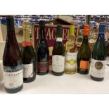 Seven various bottles mainly white and sparkling wine including Botany Creek,