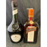 A 700ml bottle of Benedictine D.O.M liqueur and 0.