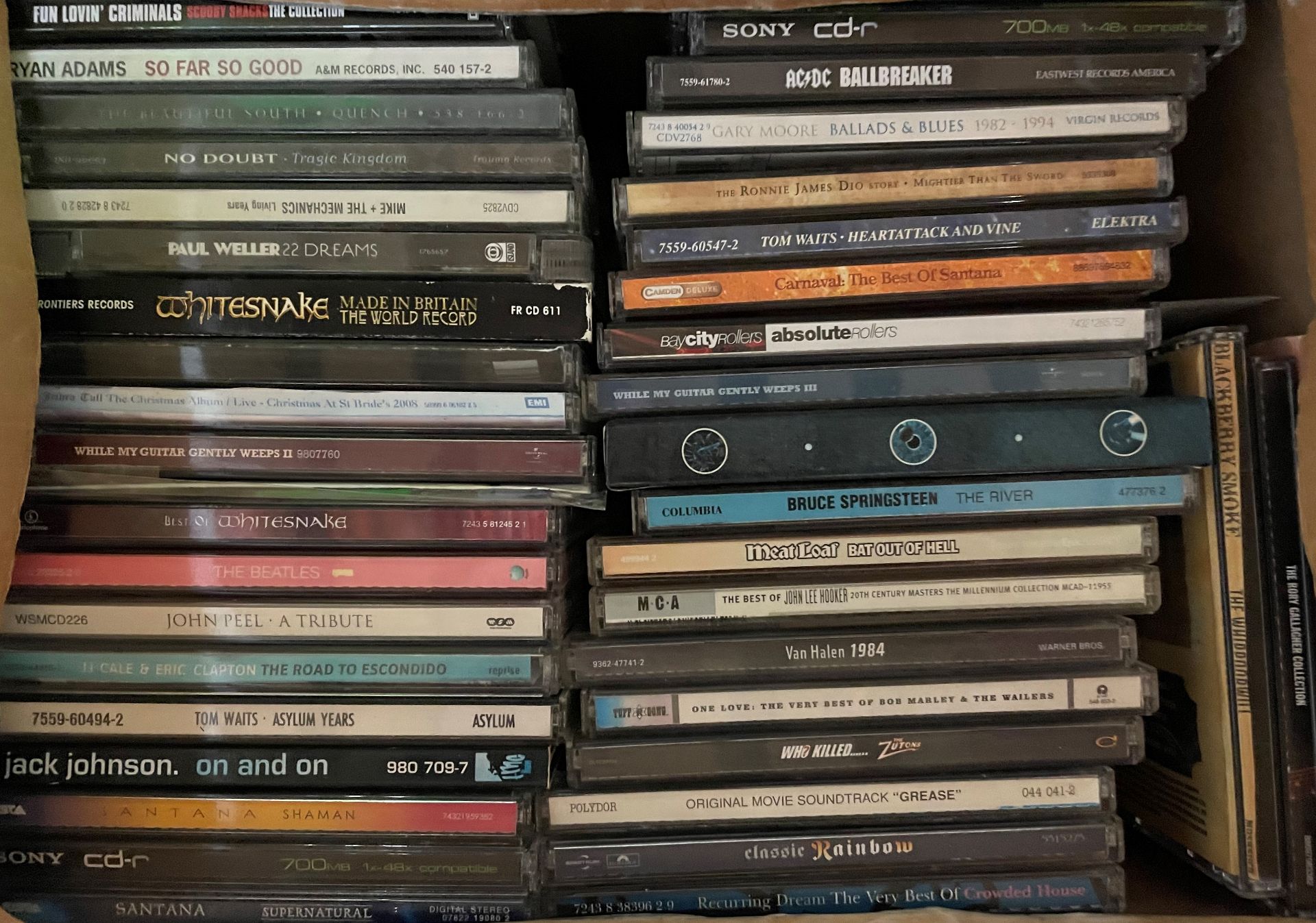 Contents to five boxes - three hundred plus CDs including AC/DC, Elvis, Foo Fighters, Bon Jovi, - Image 7 of 9