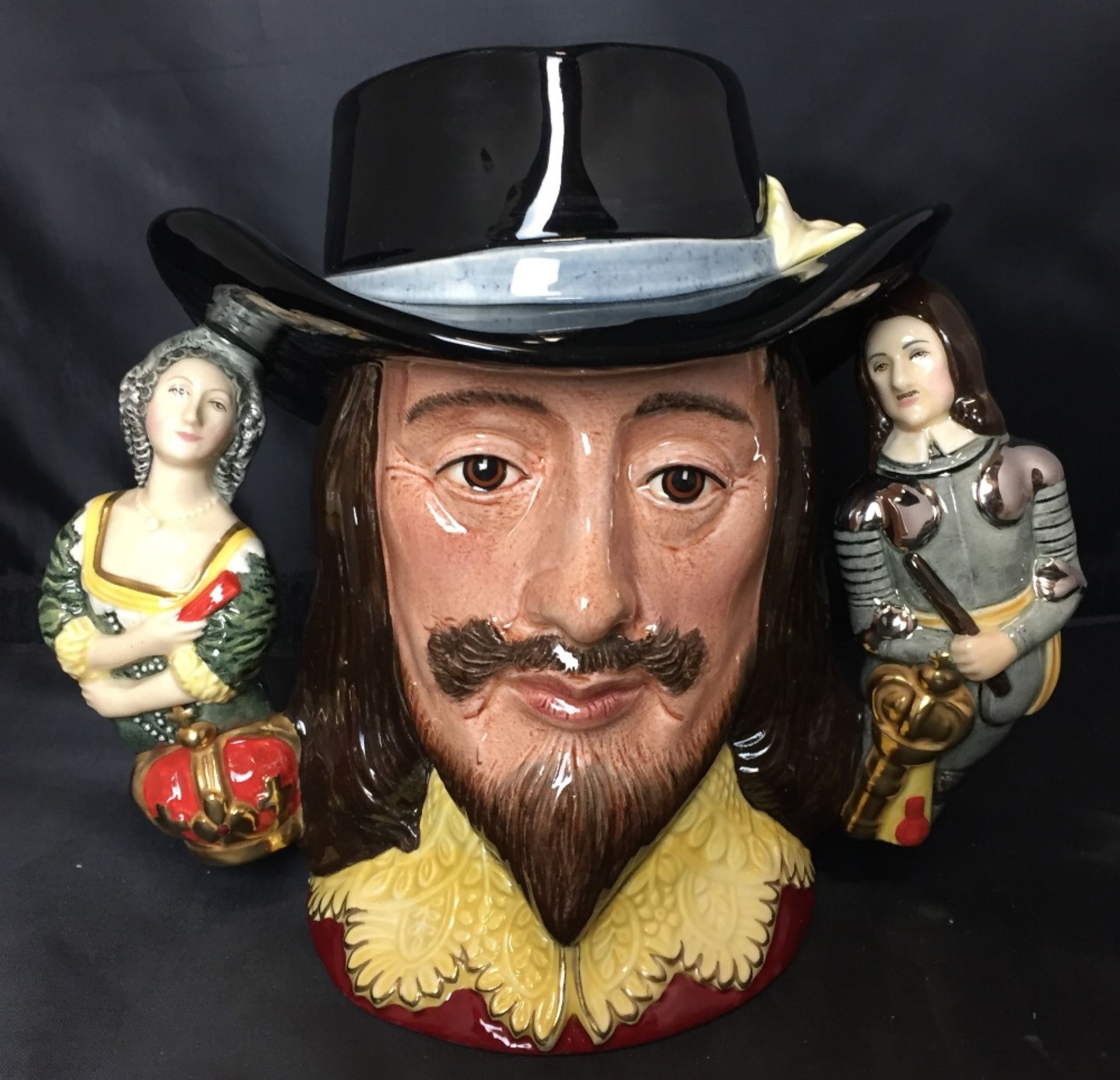 Royal Doulton King Charles I character jug 18cm high no 1058 with certificate (saleroom location: