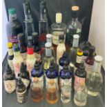 Contents to box - four part bottles of assorted spirits and approximately twenty-five assorted