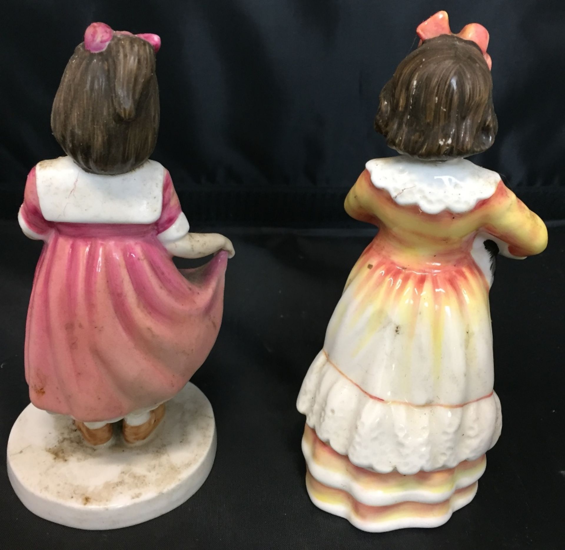 Two Royal Doulton child figures - Faithful Friend and Special Treat (missing treat) each 15cm high - Image 2 of 2