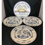Four Denby Dale Pie plates - three 1988 and one 2000 (saleroom location: X07)