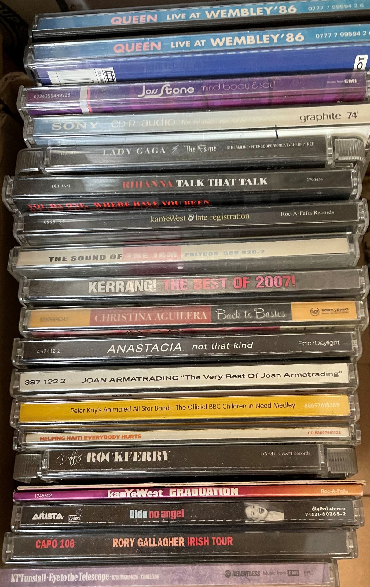 Contents to five boxes - three hundred plus CDs including AC/DC, Elvis, Foo Fighters, Bon Jovi, - Image 6 of 9