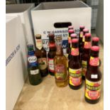 Eighty-seven items including seventeen 275ml bottles of Kronenbourg 1664 lager,