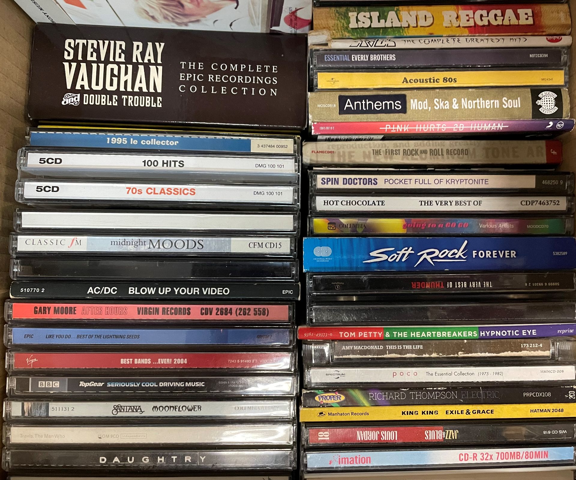 Contents to five boxes - three hundred plus CDs including AC/DC, Elvis, Foo Fighters, Bon Jovi, - Image 2 of 9