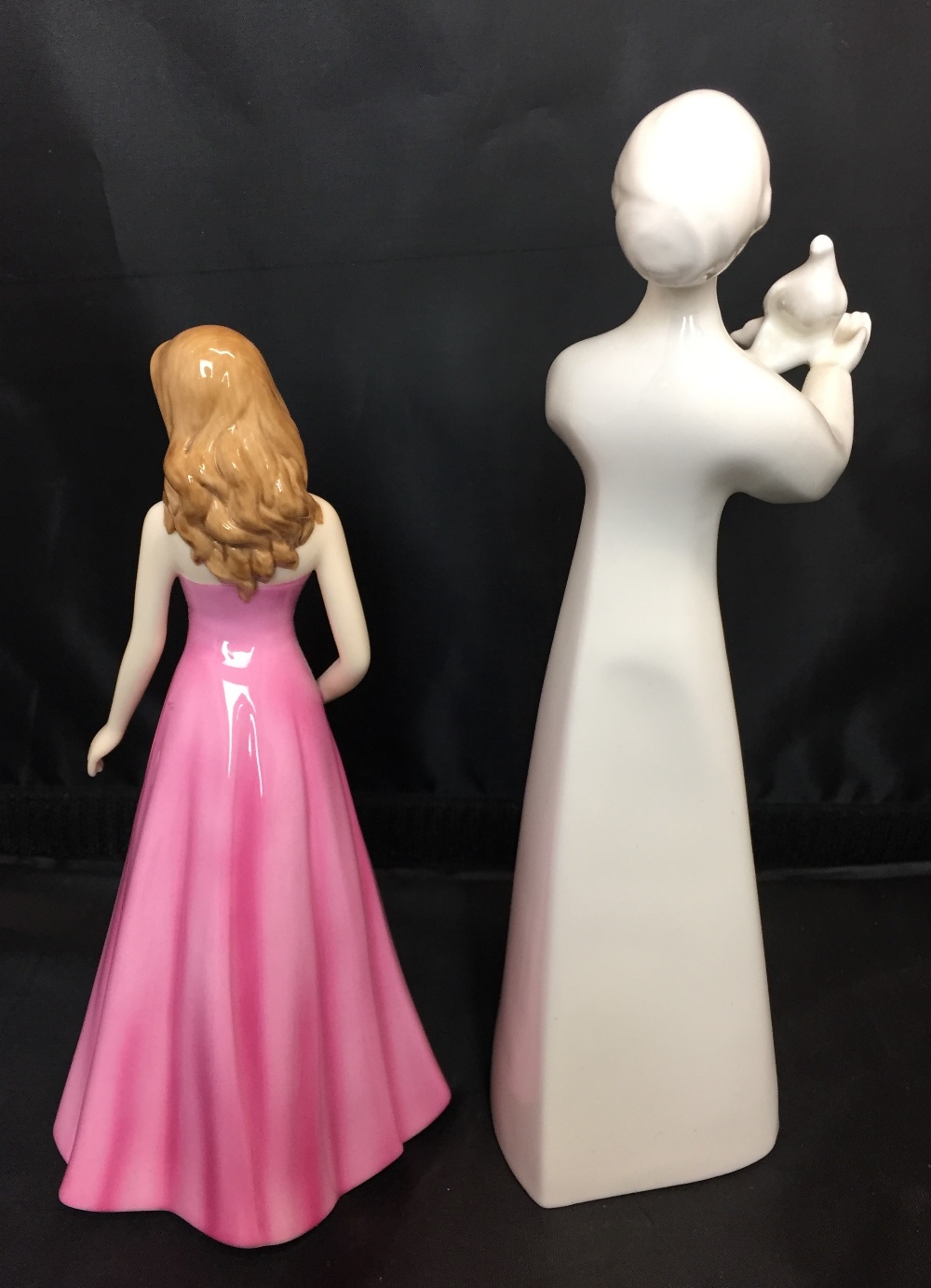 Two Royal Doulton figurines - Peace 22cm high and Pisces 18cm high (saleroom location Z07) - Image 2 of 3